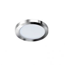 Slim_9 round plafon 1x6W led 3000K IP44 chrom